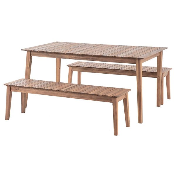 HESPERIDE - Table de jardin rectangulaire "Tiwi" 8 places en acacia - large