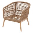 HESPERIDE - Fauteuil de salon de jardin "Orissa" taupe polyester et acier - vignette