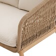 HESPERIDE - Fauteuil de salon de jardin "Orissa" taupe polyester et acier - vignette