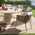 HESPERIDE - Lot de 2 fauteuils de jardin "Yconia" argile & beige aluminium et polyester - vignette