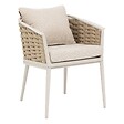 HESPERIDE - Lot de 2 fauteuils de jardin "Yconia" argile & beige aluminium et polyester - vignette