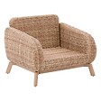 HESPERIDE - Fauteuil de salon de jardin "Manissa" beige aluminium et polyester - vignette