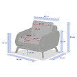 HESPERIDE - Fauteuil de salon de jardin "Manissa" beige aluminium et polyester - vignette