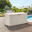 HESPERIDE - Coffre de rangement "Edenio" argile S 130 x 60,4 x 78cm en aluminium 510 L - vignette