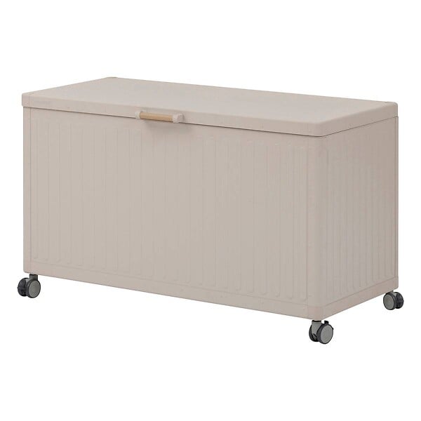 HESPERIDE - Coffre de rangement "Edenio" argile S 130 x 60,4 x 78cm en aluminium 510 L - large