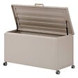 HESPERIDE - Coffre de rangement "Edenio" argile S 130 x 60,4 x 78cm en aluminium 510 L - vignette
