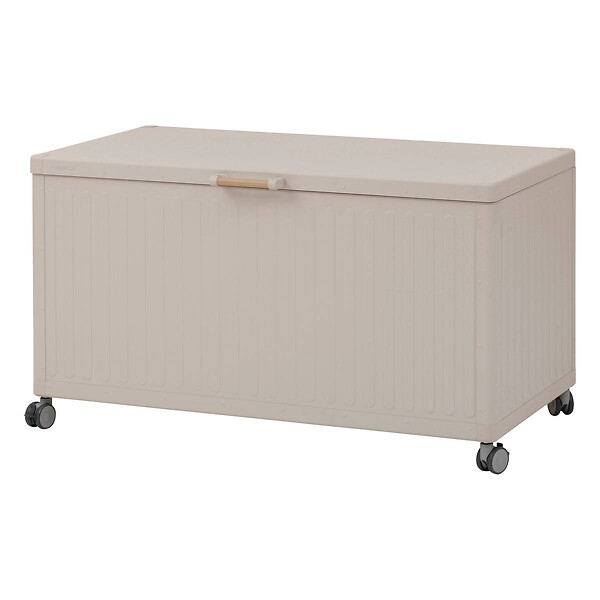 HESPERIDE - Coffre de rangement "Edenio" argile 670 L  141,6 x 72 x 78cm en aluminium - large