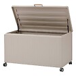 HESPERIDE - Coffre de rangement "Edenio" argile 670 L  141,6 x 72 x 78cm en aluminium - vignette