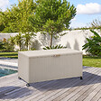 HESPERIDE - Coffre de rangement "Edenio" argile L 182,2 x 78 x 89,4cm en aluminium 1070 L - vignette