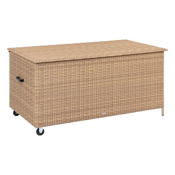HESPERIDE - Coffre de rangement "Bayana" savana 1500L en acier traité époxy - large
