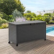 HESPERIDE - Coffre de rangement "Edenio" graphite S 130 x 60,4 x 78cm en aluminium 510 L - vignette