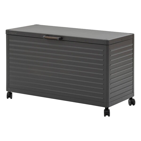 HESPERIDE - Coffre de rangement "Edenio" graphite S 130 x 60,4 x 78cm en aluminium 510 L - large