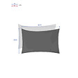 HESPERIDE - Voile d ombrage rectangulaire "Anori" 4x3m en polyester - Vert - vignette