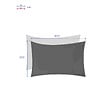 HESPERIDE - Voile d ombrage rectangulaire "Anori" 4x3m en polyester - Gris - vignette
