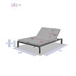 HESPERIDE - Lit de piscine double "Evasion" anthracite & graphite 2 places en aluminium traité époxy - vignette