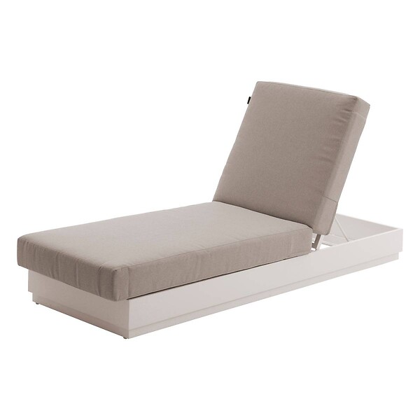 HESPERIDE - Lit de piscine "Allure" avoine polyester et aluminium - large