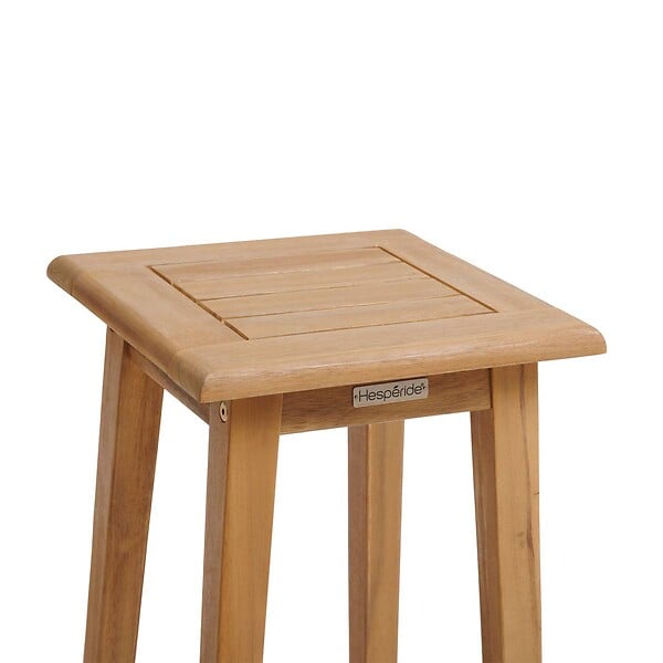 HESPERIDE - Lot de 2 tabourets hauts de jardin "Tiwi" en acacia - large