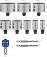 BOSCH - Coffret de 8 scies trépans PRO BIM Multi Material PC Plus - BOSCH - 2608594430 - vignette