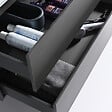 LUXURYBAIN - Meuble salle de bain double vasque 120cm gris et miroir LED LB-8331G - vignette