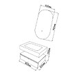 LUXURYBAIN - LuxuryBain - Meuble de salle de bain simple vasque 80cm en Corian blanc avec miroir led - vignette