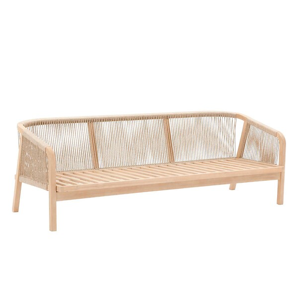 HESPERIDE - Salon de jardin "Papouasie" 5 places en polyester et acacia - large