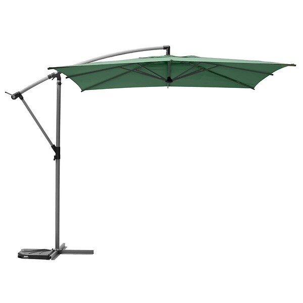 HESPERIDE - Parasol déporté carré "Manoa" vert olive D2,5x2,5m en acier - large