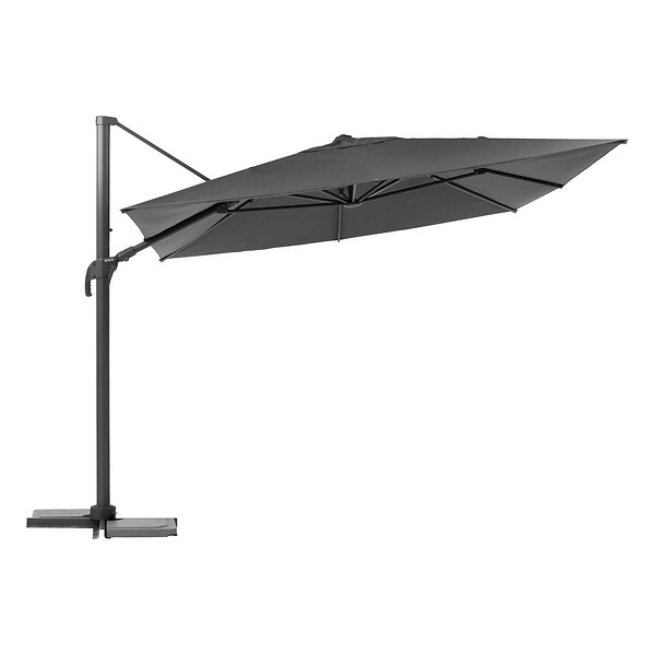 HESPERIDE - Parasol déporté rectangulaire "Melhia" anthracite 4x3m - large