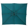 HESPERIDE - Parasol déporté carré "Manoa" bleu canard D2,5x2,5m en acier - vignette