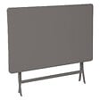 HESPERIDE - Table de jardin pliante rectangulaire "Greensboro" tonka 4 places en acier traité époxy - vignette