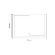 LUXURYBAIN - Miroir salle de bain LED 90x60cm anti buée et LED 3 couleurs LB-4693 - vignette