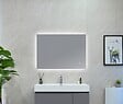 LUXURYBAIN - LuxuryBain- Miroir de salle de bain LED 130x60cm à luminosité variable LB-85070-130-60 - vignette