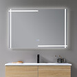 LUXURYBAIN - Miroir salle de bain LED 120x60cm anti buée et LED 3 couleurs LB-4693 - vignette