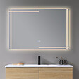 LUXURYBAIN - Miroir salle de bain LED 120x60cm anti buée et LED 3 couleurs LB-4693 - vignette
