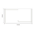 LUXURYBAIN - Miroir salle de bain LED 120x60cm anti buée et LED 3 couleurs LB-4693 - vignette