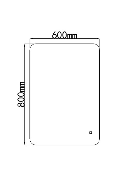 LUXURYBAIN - LuxuryBain- Miroir de Salle de Bain LED 60x80cm à luminosité variable LB-85070-60-80 - large