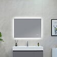 LUXURYBAIN - LuxuryBain- Miroir Salle de Bain LED 90x60cm anti buée et LED 3 couleurs à luminosité Variable LB-85070-90-60 - vignette
