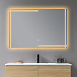 LUXURYBAIN - Miroir salle de bain LED 110x60cm anti buée et LED 3 couleurs LB-4693 - vignette