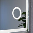 LUXURYBAIN - Miroir salle de bain LED 60x80cm anti buée avec LED 3 couleurs et loupe x3 LB-3612 - vignette