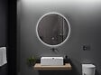 LUXURYBAIN - LuxuryBain- Miroir de salle de bain LED 80cm rond à luminosité variable LB-316080-80-80 - vignette