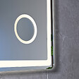 LUXURYBAIN - Miroir salle de bain LED 120x60cm anti buée avec LED 3 couleurs et loupe x3 LB-3612 - vignette