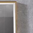 LUXURYBAIN - Miroir salle de bain LED 60x80cm anti buée avec cadre doré LB-126080G - vignette