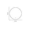 LUXURYBAIN - Miroir salle de bain LED rond 90cm anti buée avec cadre noir LB-4647BA - vignette