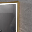 LUXURYBAIN - Miroir salle de bain LED 90x60cm anti buée avec cadre doré LB-126080G - vignette