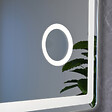 LUXURYBAIN - Miroir salle de bain LED 50x70cm anti buée avec LED 3 couleurs et loupe x3 LB-3612 - vignette