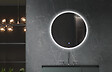 LUXURYBAIN - LuxuryBain- Miroir de salle de bain LED 80cm rond à intensité variable et interrupteur tactile. LB-228080-80-80 - vignette