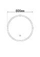 LUXURYBAIN - LuxuryBain- Miroir de salle de bain LED 80cm rond à intensité variable et interrupteur tactile. LB-228080-80-80 - vignette