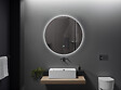LUXURYBAIN - LuxuryBain- Miroir de salle de bain LED 60cm rond à luminosité variable - vignette