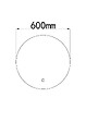LUXURYBAIN - LuxuryBain- Miroir de salle de bain LED 60cm rond à luminosité variable - vignette