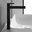 VILLEROY ET BOCH - Mitigeur lavabo droit surélevé  Dawn sans tirette Noir mat - vignette
