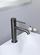 LUXURYBAIN - LuxuryBain- Mitigeur, robinet de lavabo pour salle de bain design et moderne (Gris brossé) - vignette